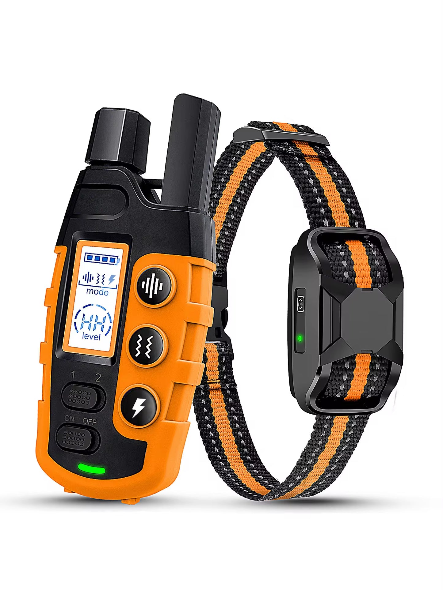 Train your pup like a pro with our waterproof electric dog training collar! Perfect for dogs 5-120lbs, featuring remote control, shock, and vibration options! 🐶✨