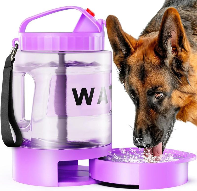 Ultimate 2-in-1 Portable Water Bowl Dispenser for Large Dogs - Perfect for Walking, Camping, and Hiking!
