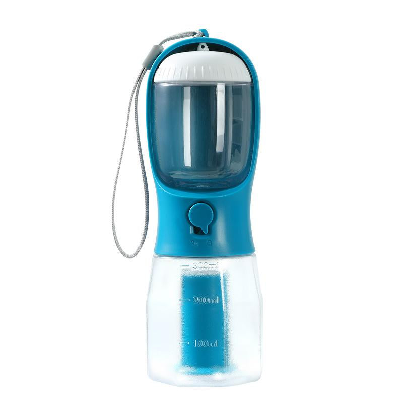 Ultimate 3-In-1 Pet Travel Companion: Water Bottle, Food Cup & Poop Bag Holder!
