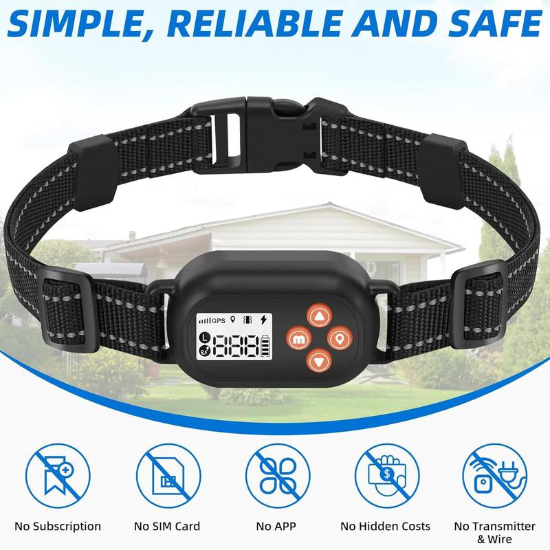 Revolutionary GPS Wireless Dog Fence - Advanced Electric Containment System with Waterproof Rechargeable Collar for Dogs Over 20 lbs