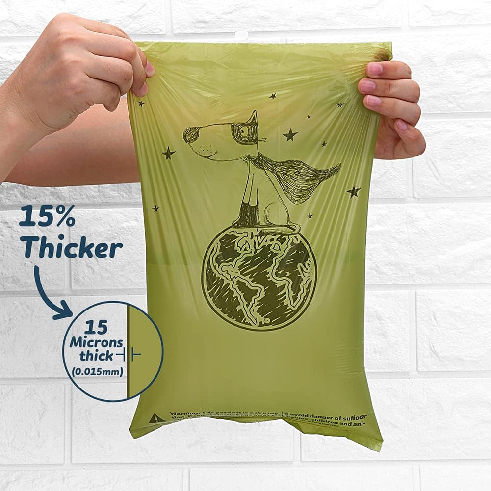 Eco-Friendly Lavender Scented Dog Poop Bags - 360 Count Extra Thick & Leak-Proof Waste Bags with Convenient Dispenser