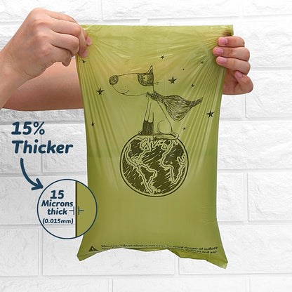 Eco-Friendly Lavender Scented Dog Poop Bags - 360 Count Extra Thick & Leak-Proof Waste Bags with Convenient Dispenser