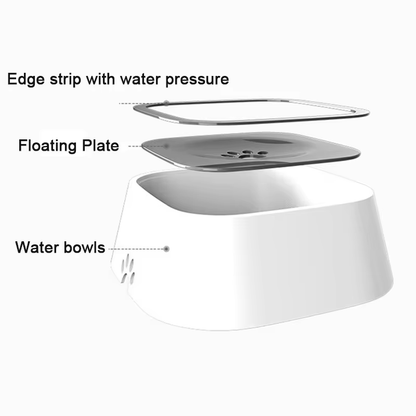 Revolutionary Floating Pet Water Bowl - The Ultimate Splash-Free Hydration Solution for Dogs and Cats