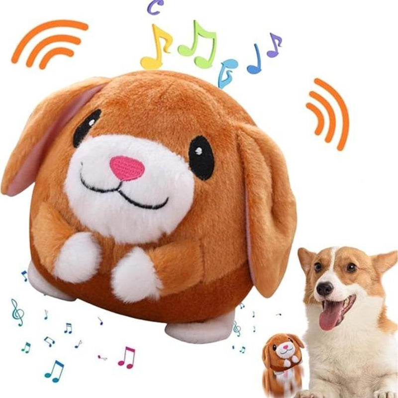 Interactive Moving Plush Toy for Dogs - EVERBETTERUS USB Rechargeable Cartoon Pig Dog Toy with Sound, Music & Washable Cover - Perfect for Keeping Your Pet Engaged and Entertained!