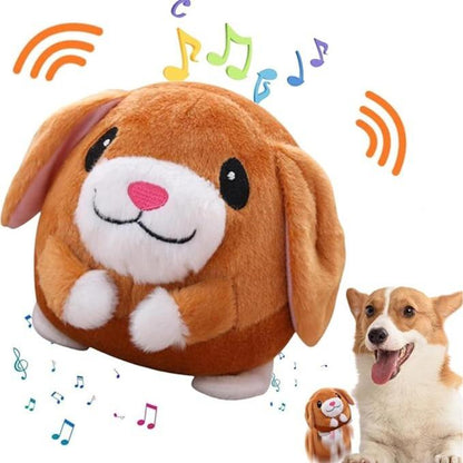 Interactive Moving Plush Toy for Dogs - EVERBETTERUS USB Rechargeable Cartoon Pig Dog Toy with Sound, Music & Washable Cover - Perfect for Keeping Your Pet Engaged and Entertained!