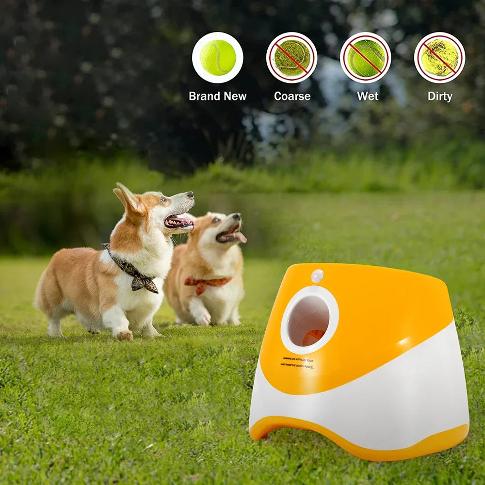 Ultimate Automatic Dog Ball Launcher - Three Exciting Distance Settings for Unmatched Playtime Fun! Perfect for Dogs and Cats!