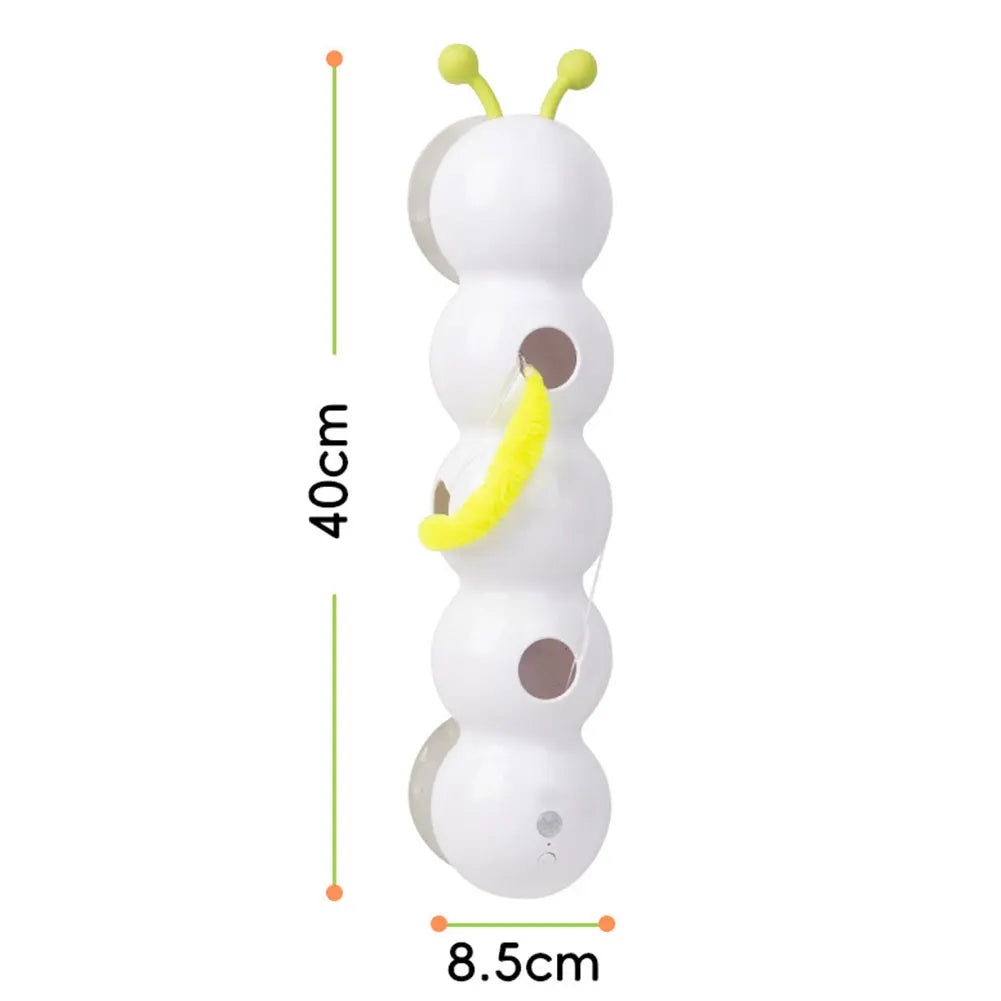 Exciting Caterpillar Motion-Activated Cat Toy - Rechargeable Automatic Playmate for Indoor Cats