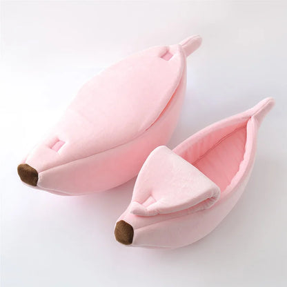 Delight Your Furry Friend with the Cozy Banana Cat Bed - A Fun and Colorful Retreat for Cats and Small Dogs