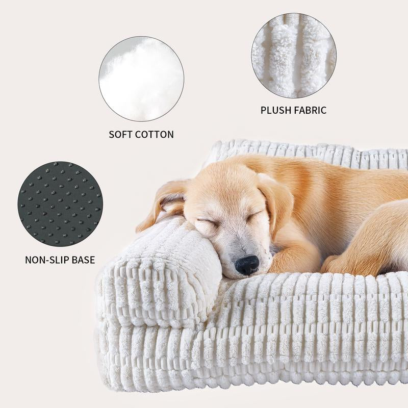 Indulge Your Pets in Luxury: Hand-Woven Waterproof Pet Bed with Non-Slip Base for Ultimate Comfort and Relaxation