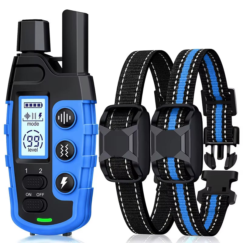 Train your pup like a pro with our waterproof electric dog training collar! Perfect for dogs 5-120lbs, featuring remote control, shock, and vibration options! 🐶✨