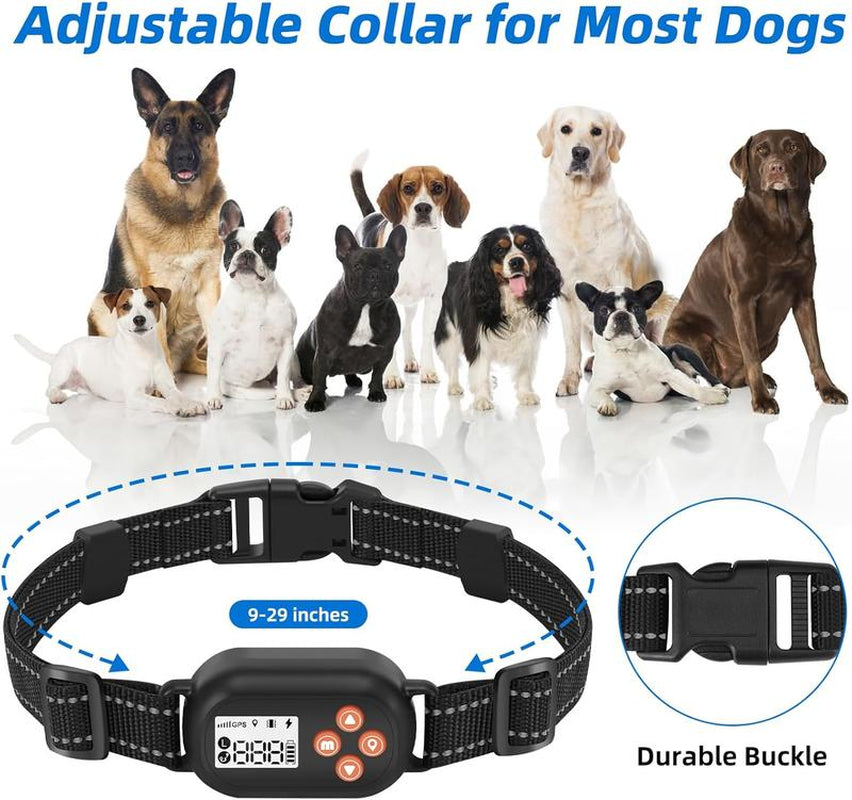 Revolutionary GPS Wireless Dog Fence - Advanced Electric Containment System with Waterproof Rechargeable Collar for Dogs Over 20 lbs