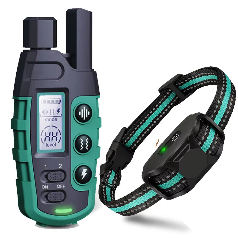Train your pup like a pro with our waterproof electric dog training collar! Perfect for dogs 5-120lbs, featuring remote control, shock, and vibration options! 🐶✨