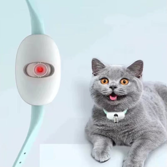 Get Your Cat Moving: Rechargeable Smart Laser Collar for Endless Playtime Fun!