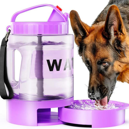 Ultimate 2-in-1 Portable Water Bowl Dispenser for Large Dogs - Perfect for Walking, Camping, and Hiking!