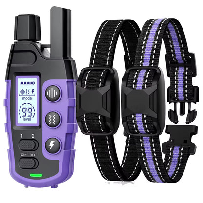 Train your pup like a pro with our waterproof electric dog training collar! Perfect for dogs 5-120lbs, featuring remote control, shock, and vibration options! 🐶✨