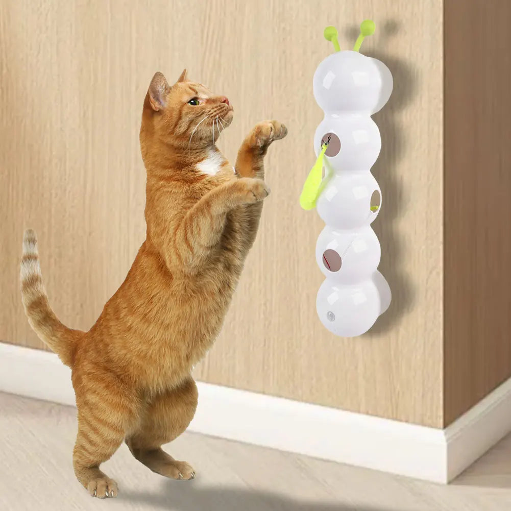 Exciting Caterpillar Motion-Activated Cat Toy - Rechargeable Automatic Playmate for Indoor Cats