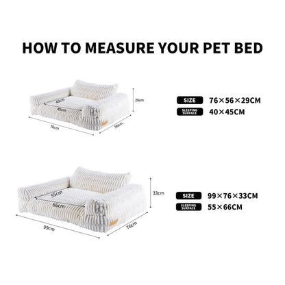 Indulge Your Pets in Luxury: Hand-Woven Waterproof Pet Bed with Non-Slip Base for Ultimate Comfort and Relaxation