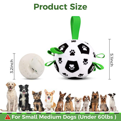 Exciting Interactive Dog Toys - Automatic Jumping Balls with 66 Songs & Voice Recorder, Plush Soccer Ball Cover & 7 Tug Ropes for Ultimate Puppy Playtime!