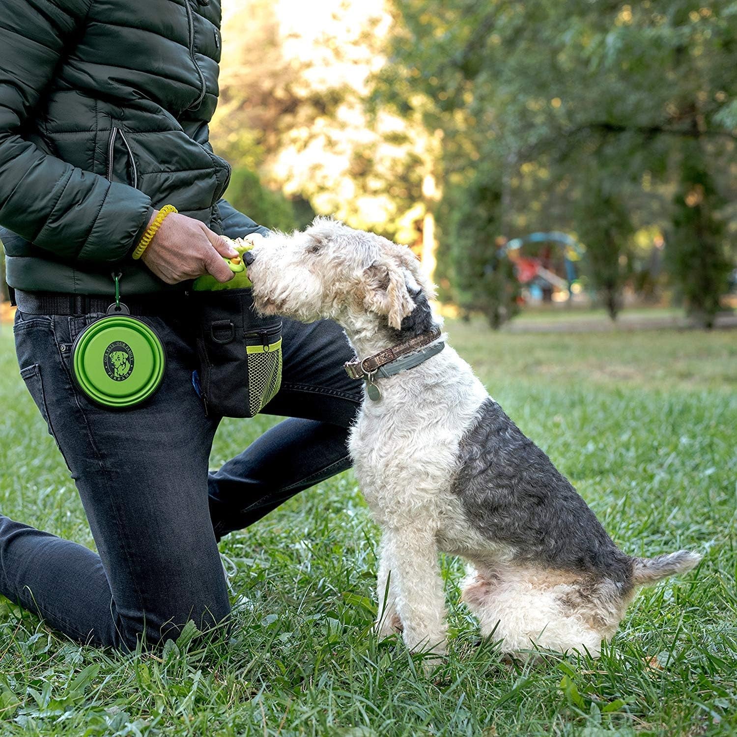 Ultimate Dog Treat Pouch - Premium Training Bag with Clicker, Collapsible Bowl, and Adjustable Reflective Straps for Obedience and Agility Training