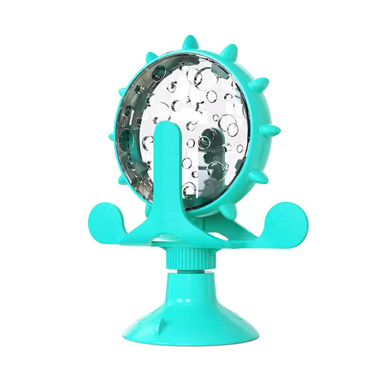 Engaging IQ-Boosting Treat Dispenser Toy for Cats & Small Dogs - Fun Rotatable Slow Feeder for Hours of Play!