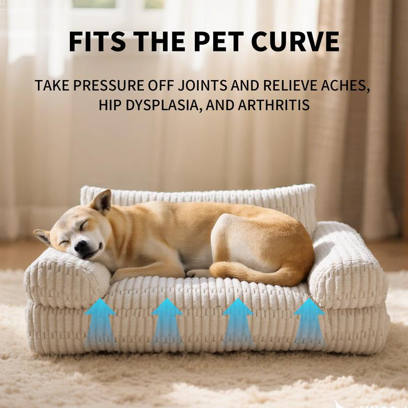Indulge Your Pets in Luxury: Hand-Woven Waterproof Pet Bed with Non-Slip Base for Ultimate Comfort and Relaxation