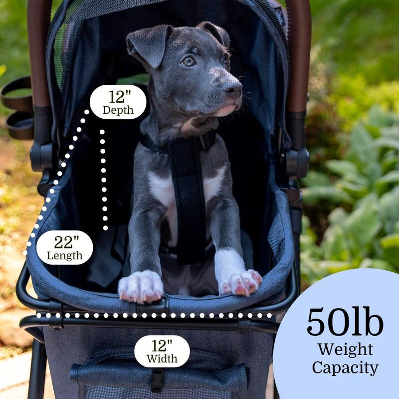 Strolee Luxury Pet Stroller V3 - Your Ultimate Travel Companion for Pets and Shopping!