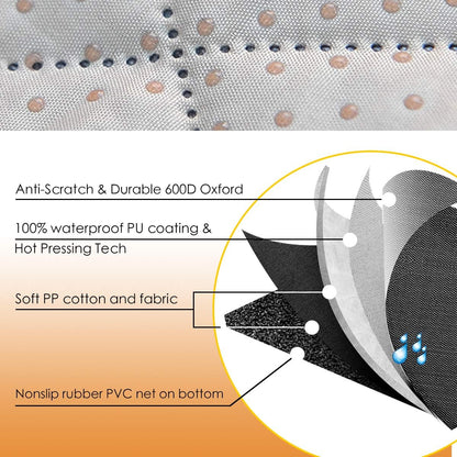 Premium Waterproof Dog Car Seat Cover with Side Flaps - Nonslip Protection for Cars, Trucks, and SUVs