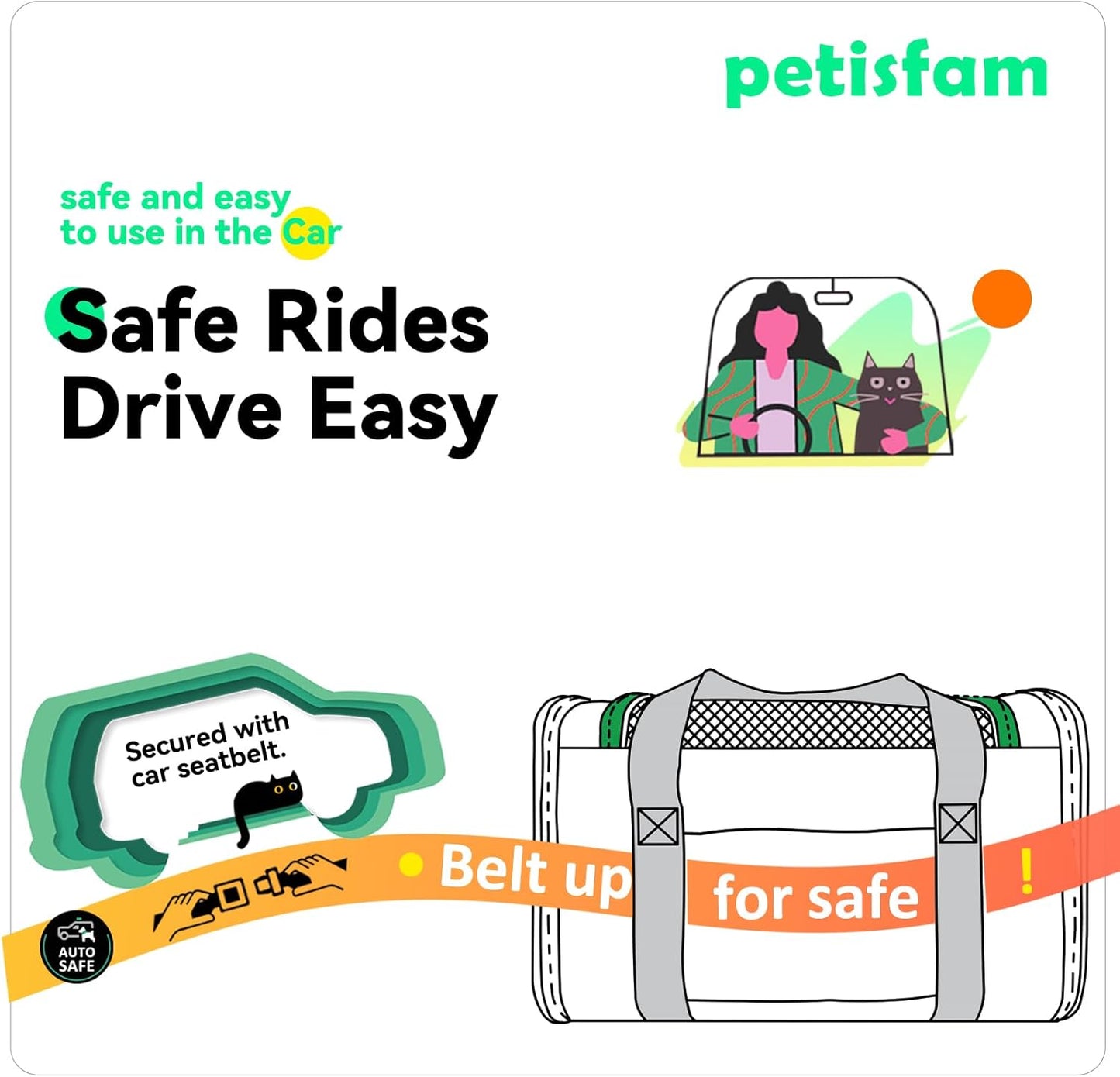 Travel in Style: Lightweight Top Load Cat Carrier for Medium Cats and Small Dogs with Cozy Bed, Multiple Access Doors, and Convenient Shoulder Strap