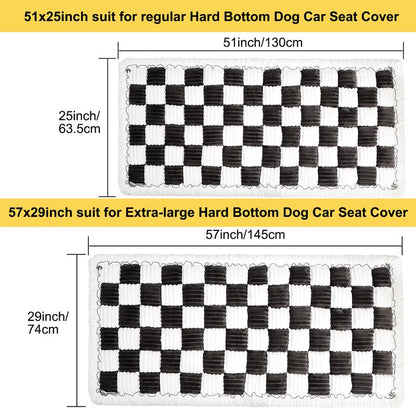 Ultimate Comfort for Your Furry Friend: Non-Slip Plaid Pet Bed Mat Perfect for Car Backseat Travel!