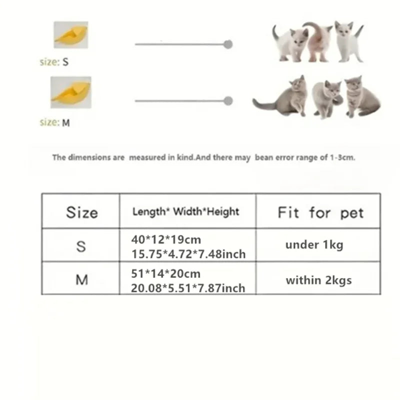 Delight Your Furry Friend with the Cozy Banana Cat Bed - A Fun and Colorful Retreat for Cats and Small Dogs