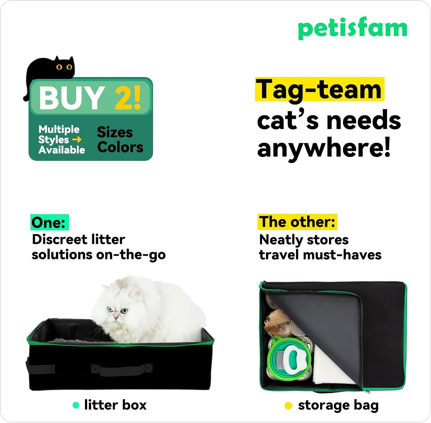 The Ultimate Travel Companion: Portable Cat Litter Box with Lid - Lightweight, Odor Containing, and Perfect for Adventures!