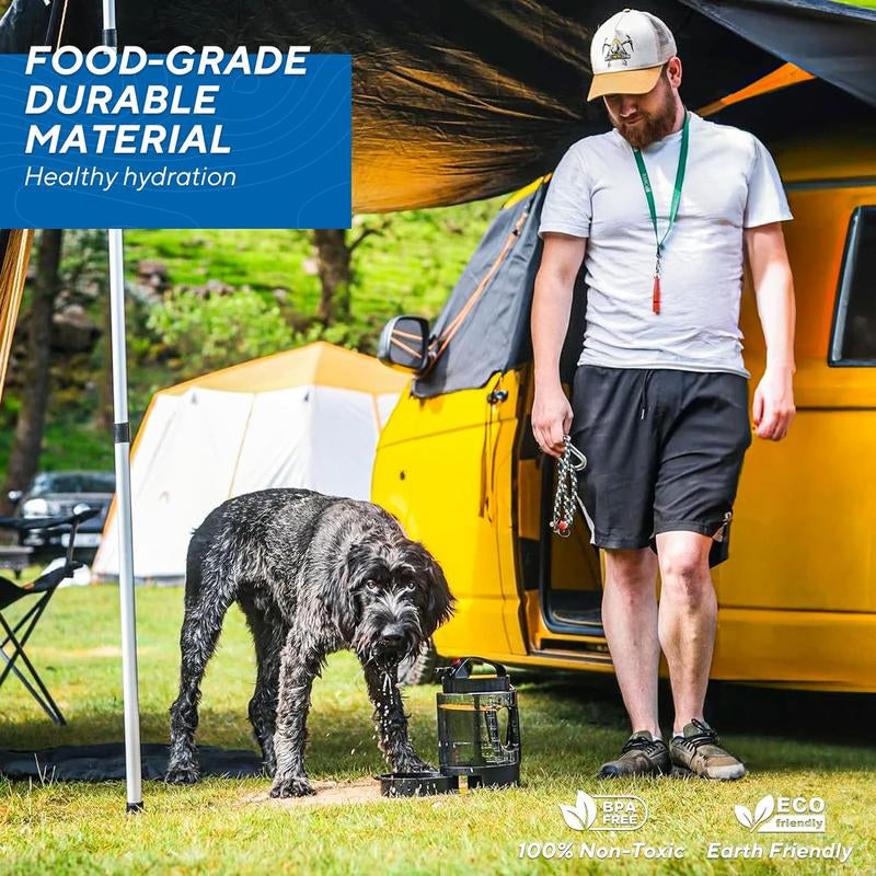 Ultimate 2-in-1 Portable Water Bowl Dispenser for Large Dogs - Perfect for Walking, Camping, and Hiking!